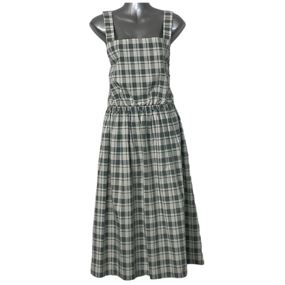Plaid Bib Style Dress - Picture 1 of 12